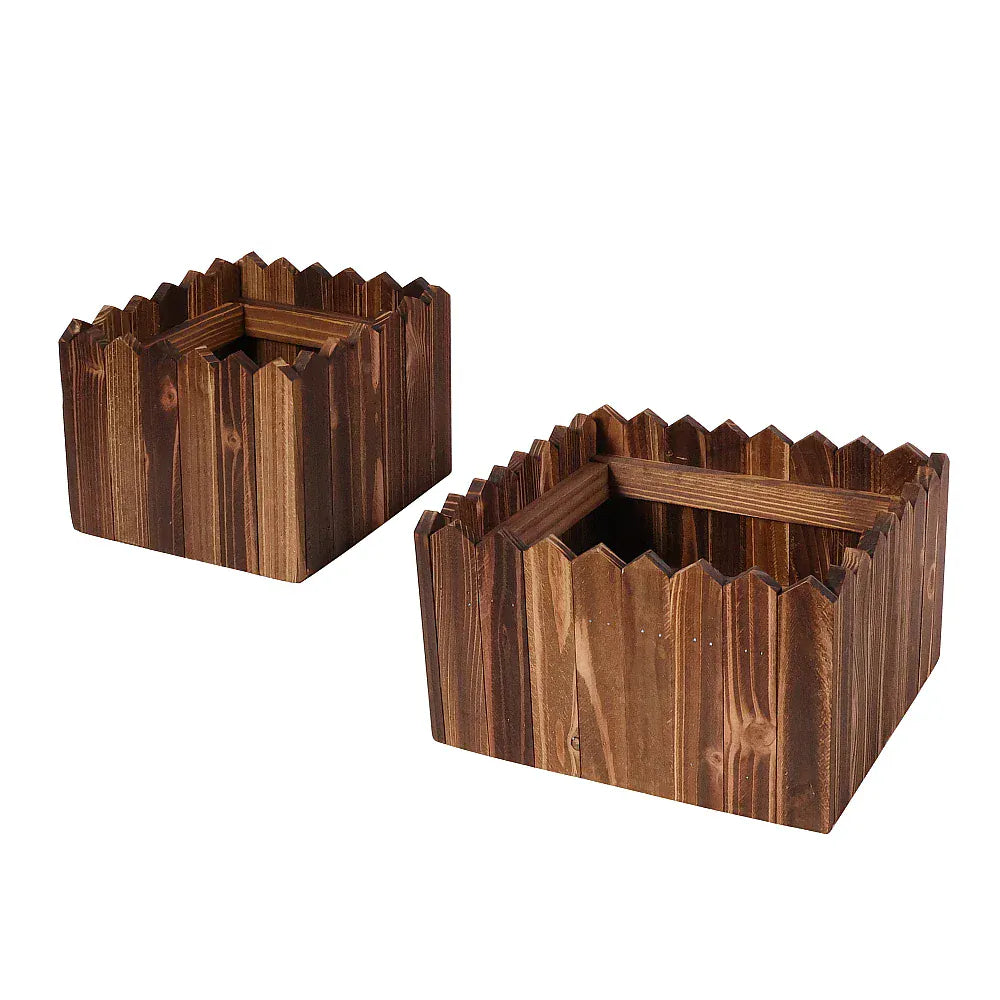 ancien cache pot en bois