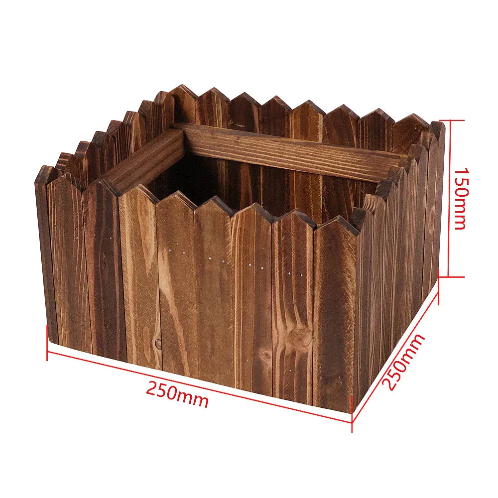 ancien cache pot en bois Grand