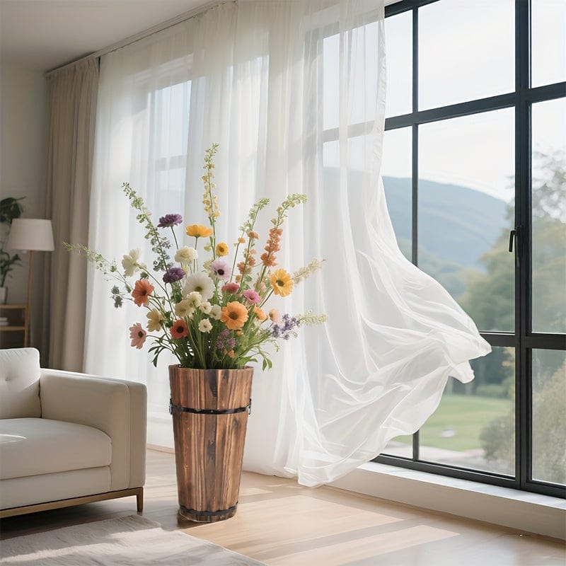 cache-pot bois flotté