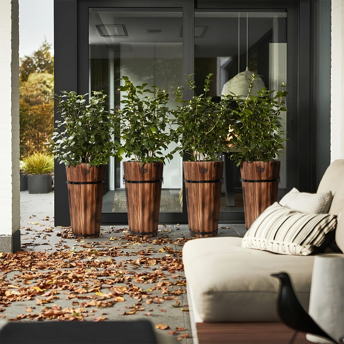 cache-pot bois flotté