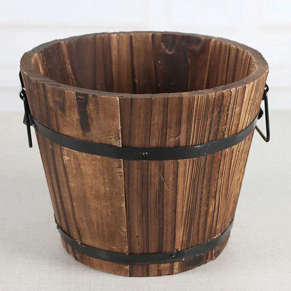 cache pot bois naturel 15x15x12cm