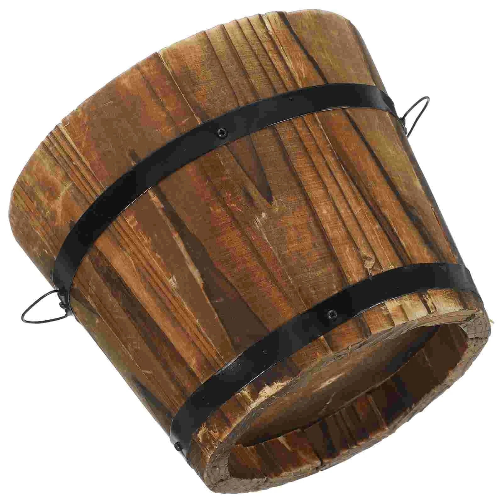 cache pot bois naturel 15x15x12cm