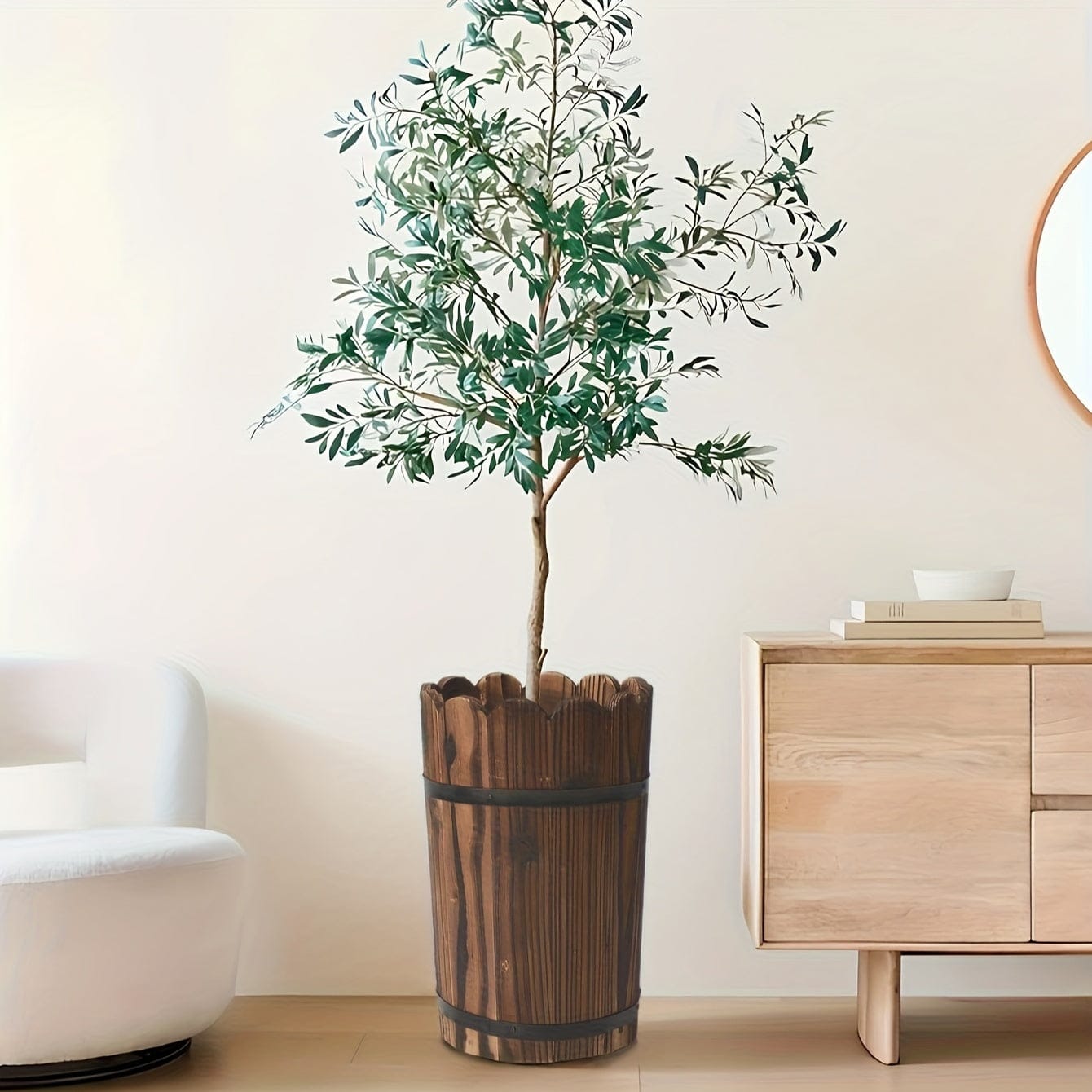 Cache-pot bois palette