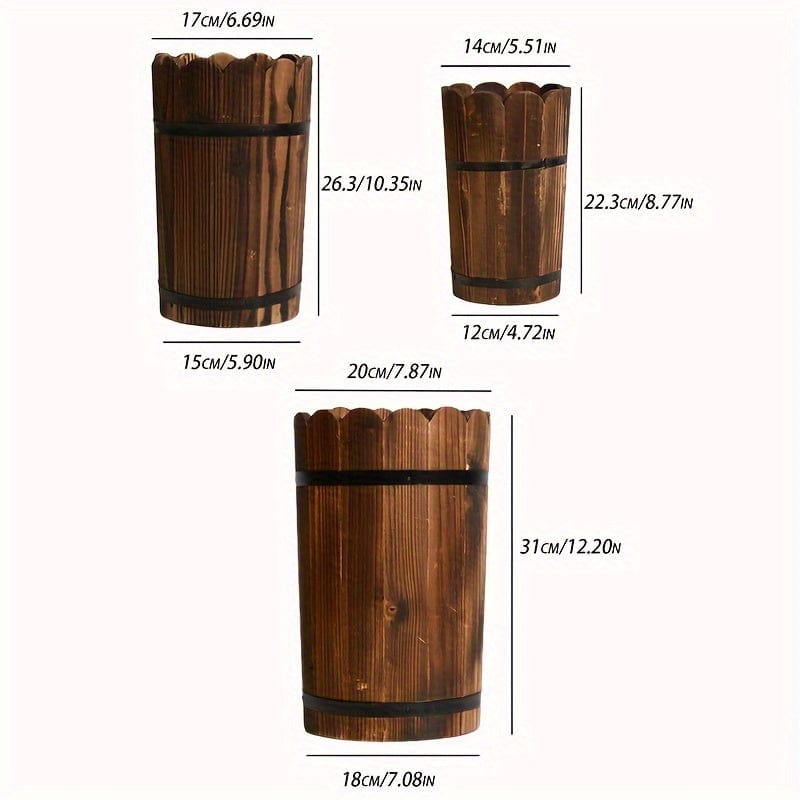 Cache-pot bois palette Les 3