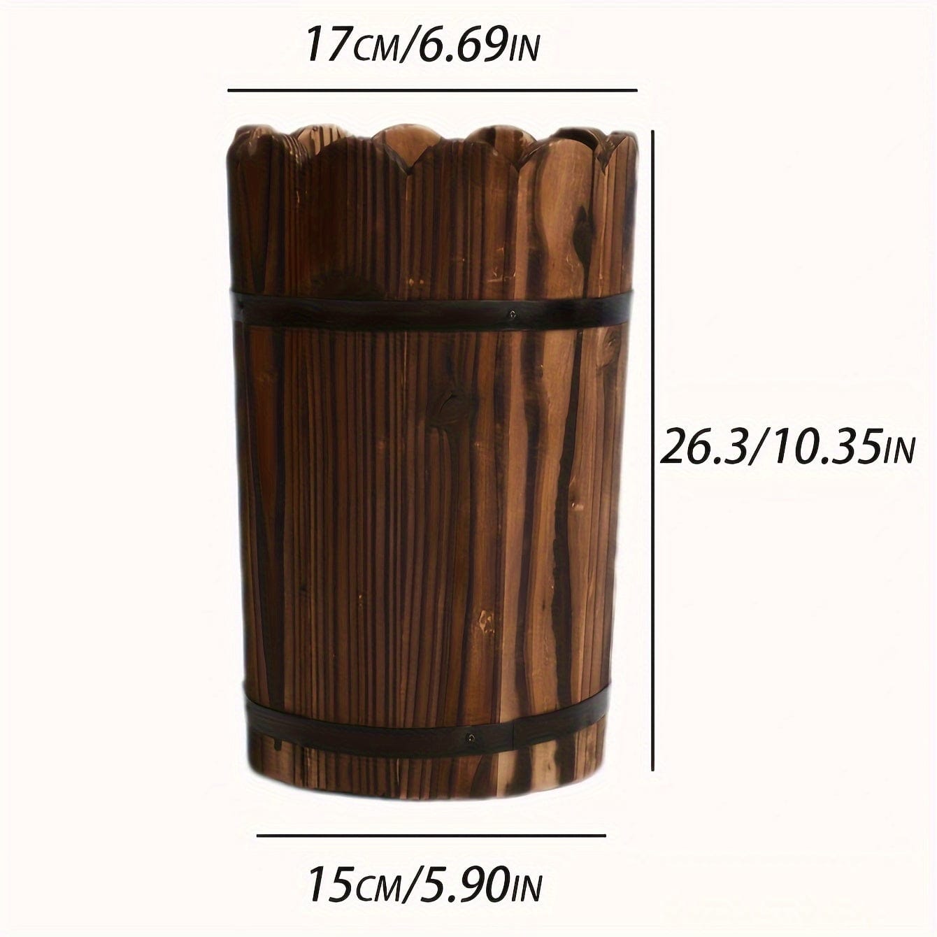 Cache-pot bois palette Moyen