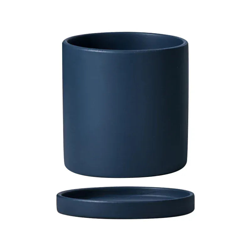 cache-pot céramique bleu 11cm