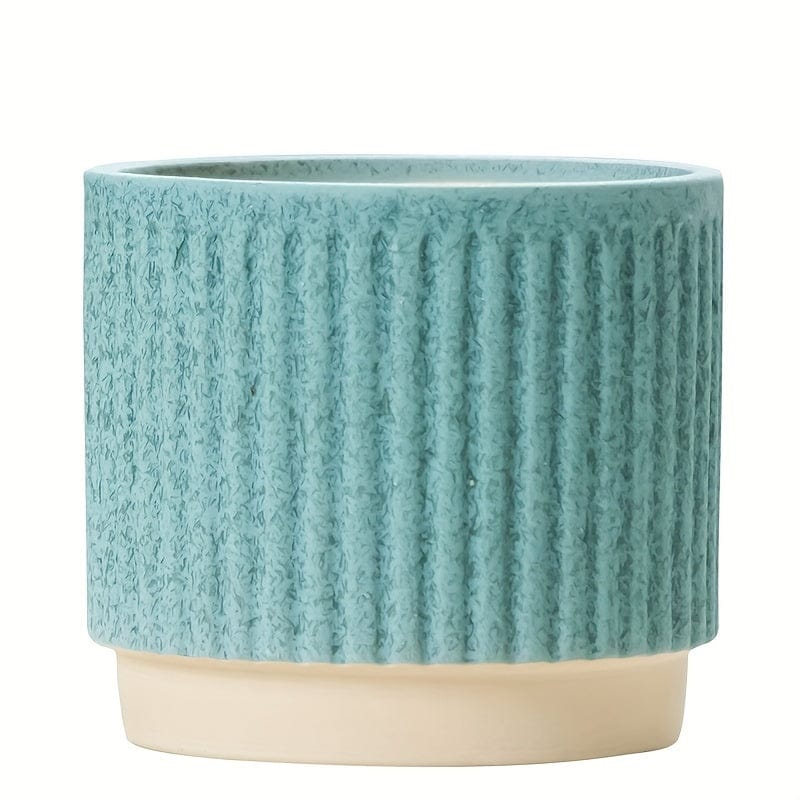 cache pot ceramique design Turquoise