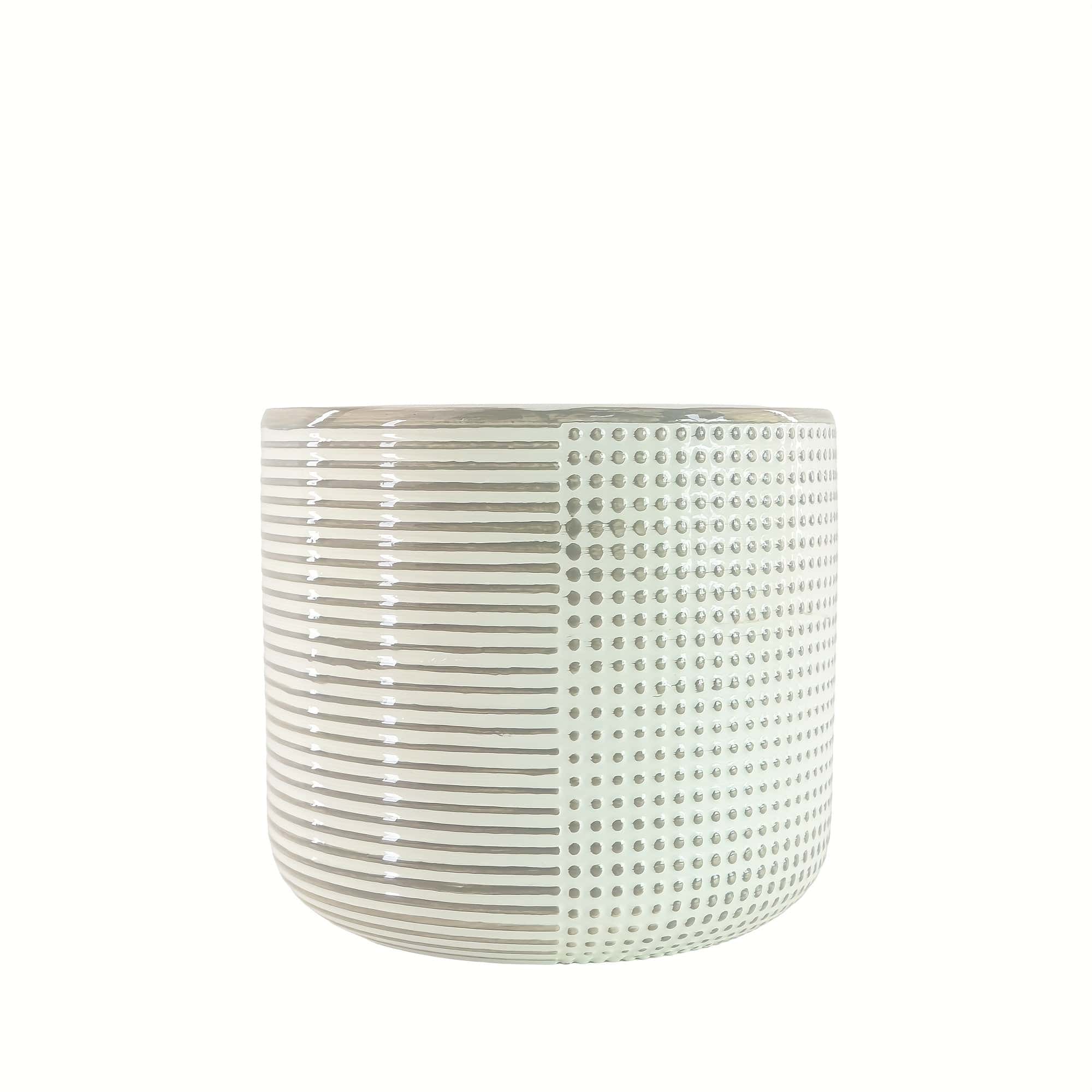 cache pot céramique moderne Gris