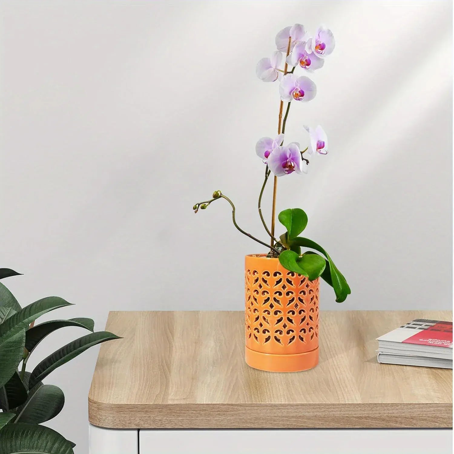 Cache pot céramique pour orchidée