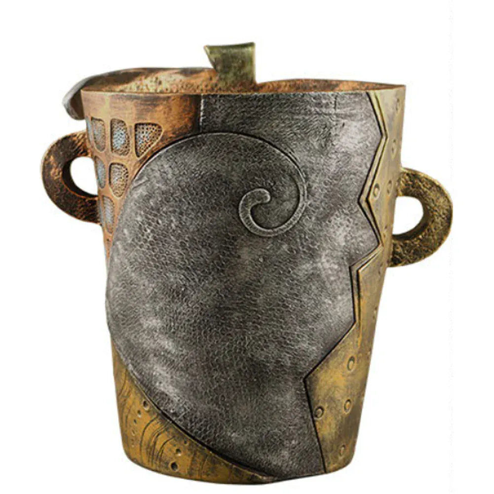 Cache pot céramique visage