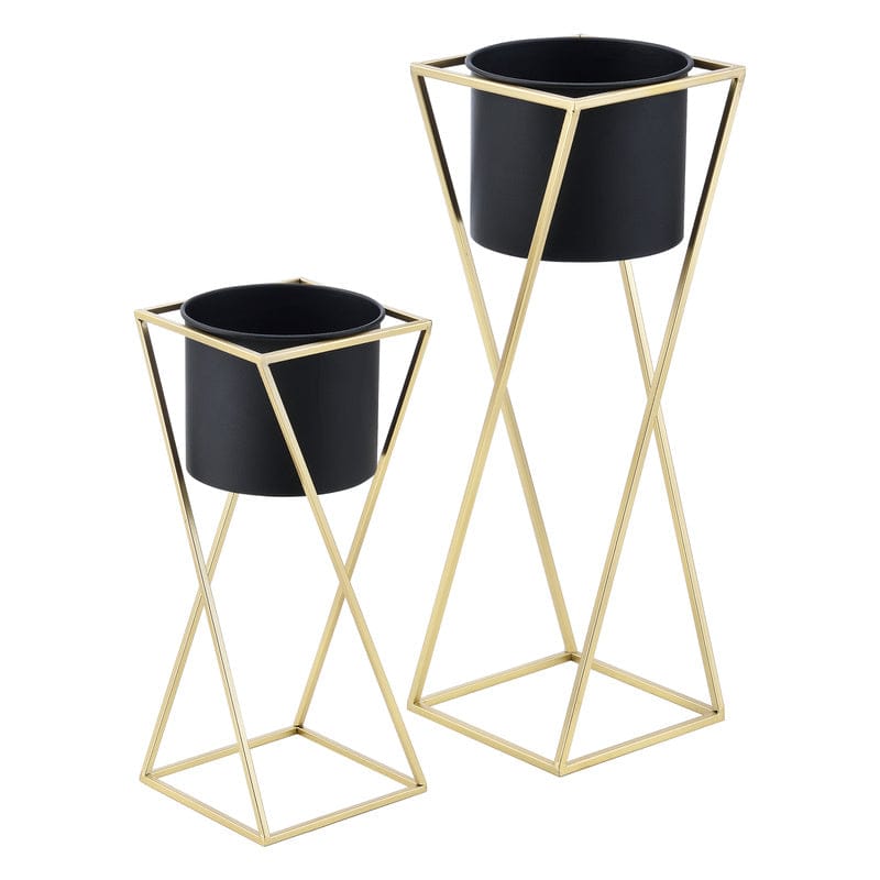 cache-pot design sur pied