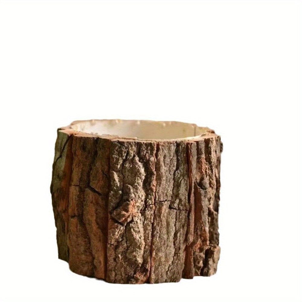 Cache pot écorce bois