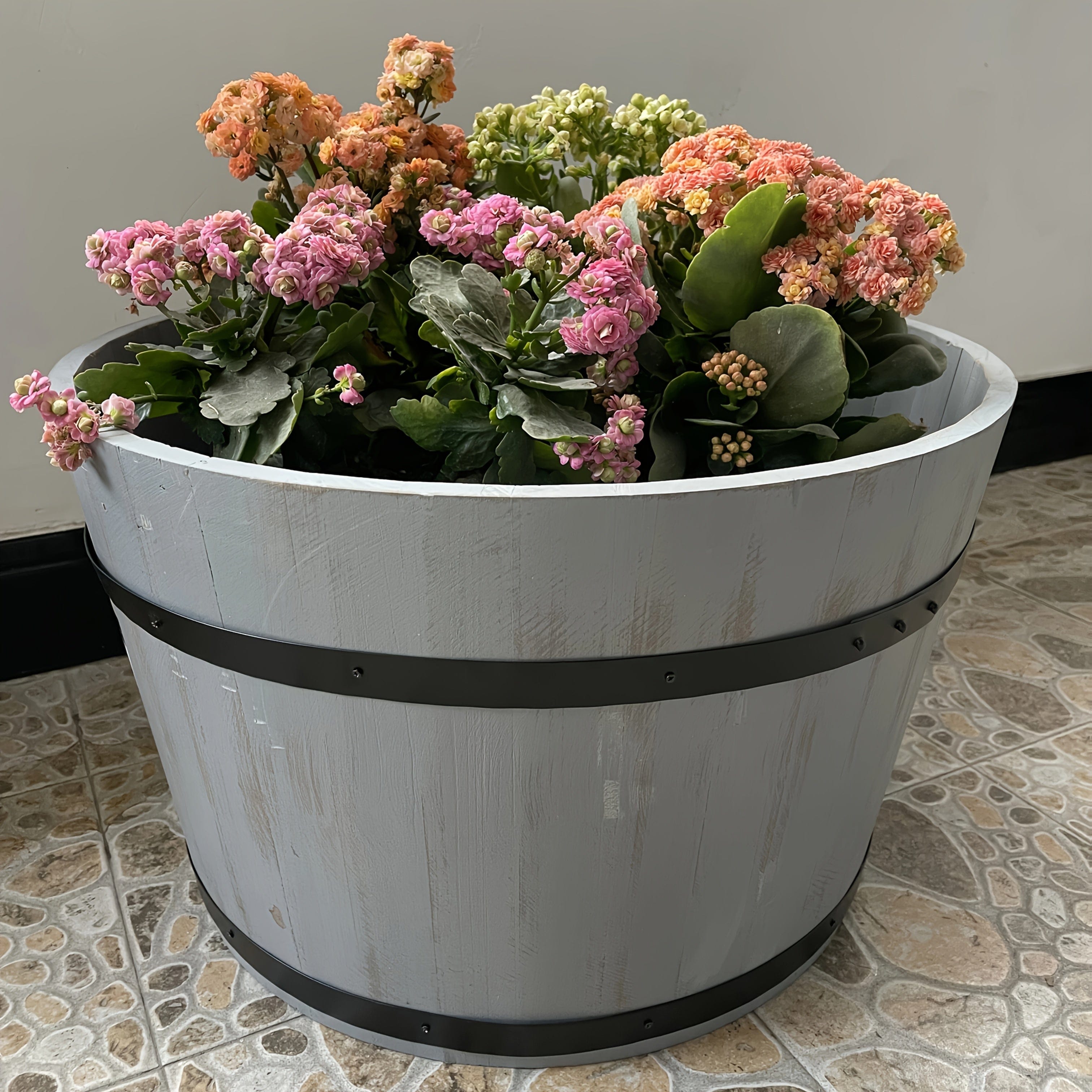 cache-pot en bois 60cm Solid Wood