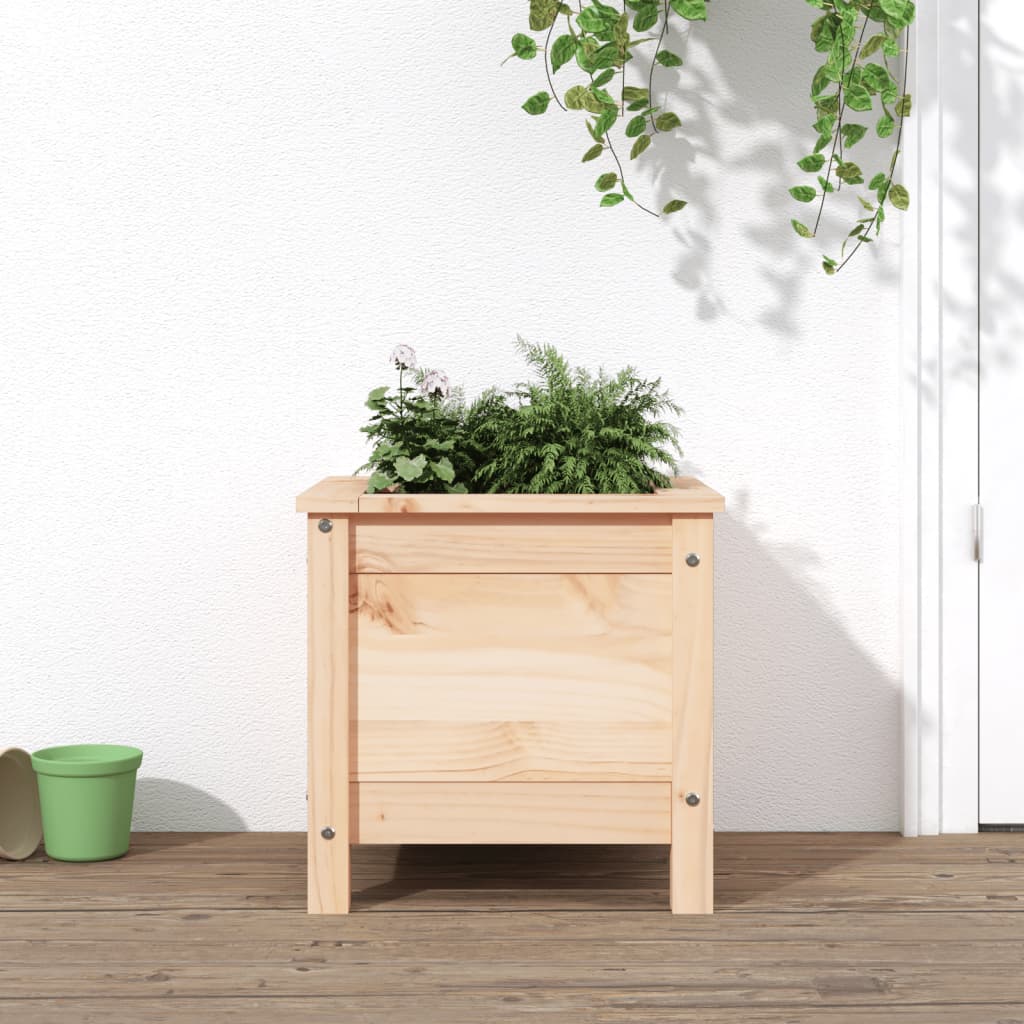 cache pot en bois interieur