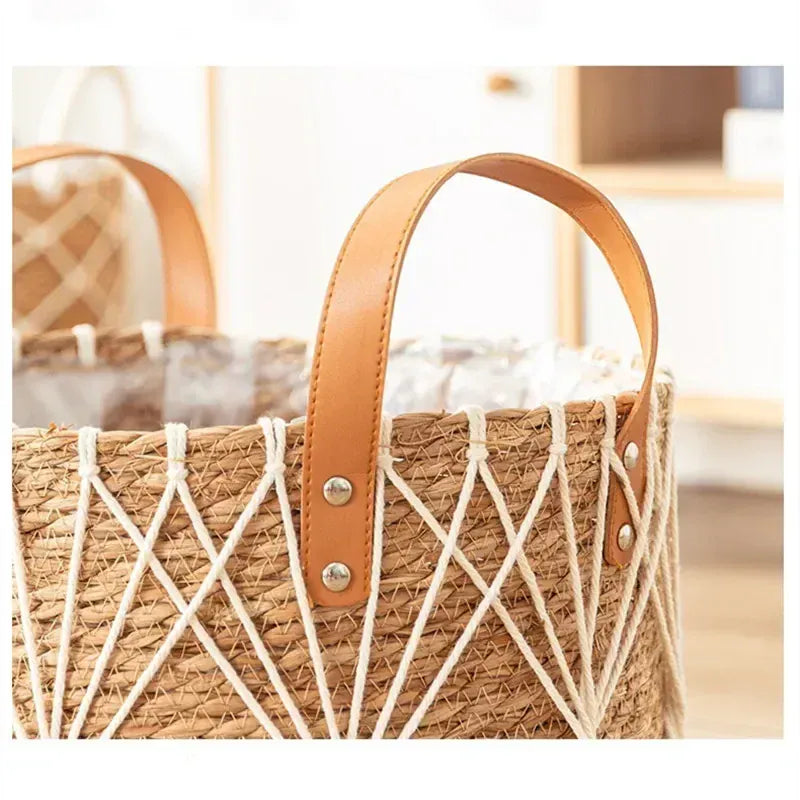 cache pot en osier pour plante