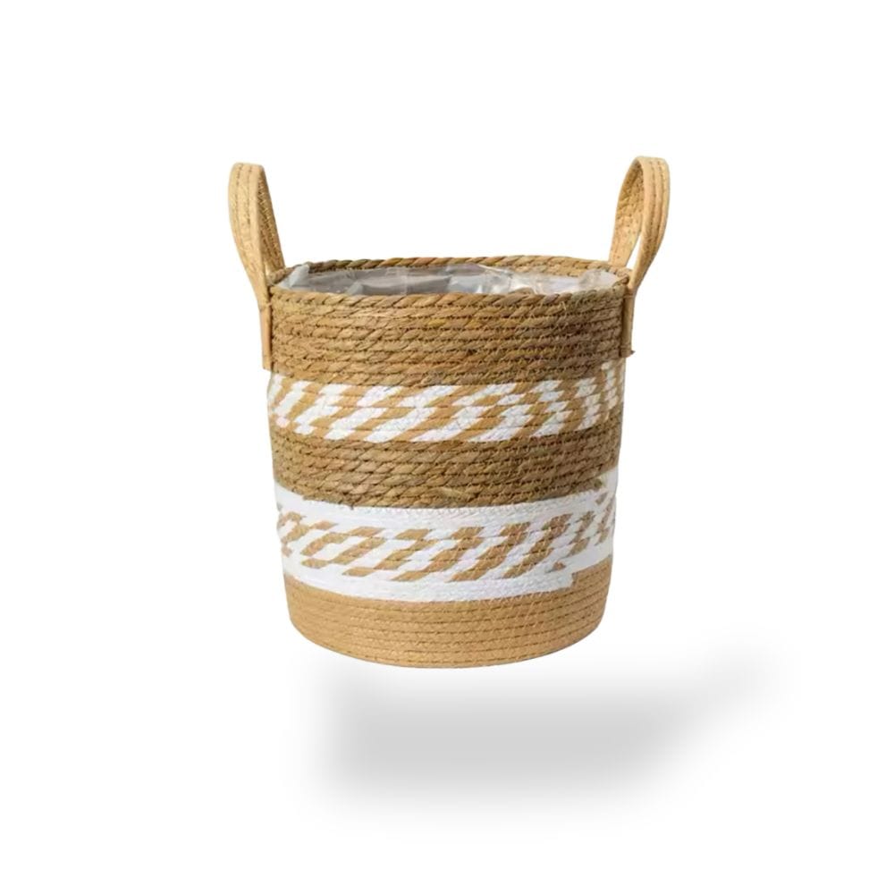 cache pot en osier tendance