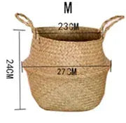 Cache pot en osier tunisie 29cm