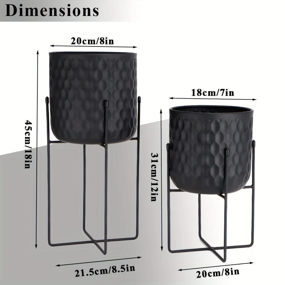 cache-pot extérieur sur pied
