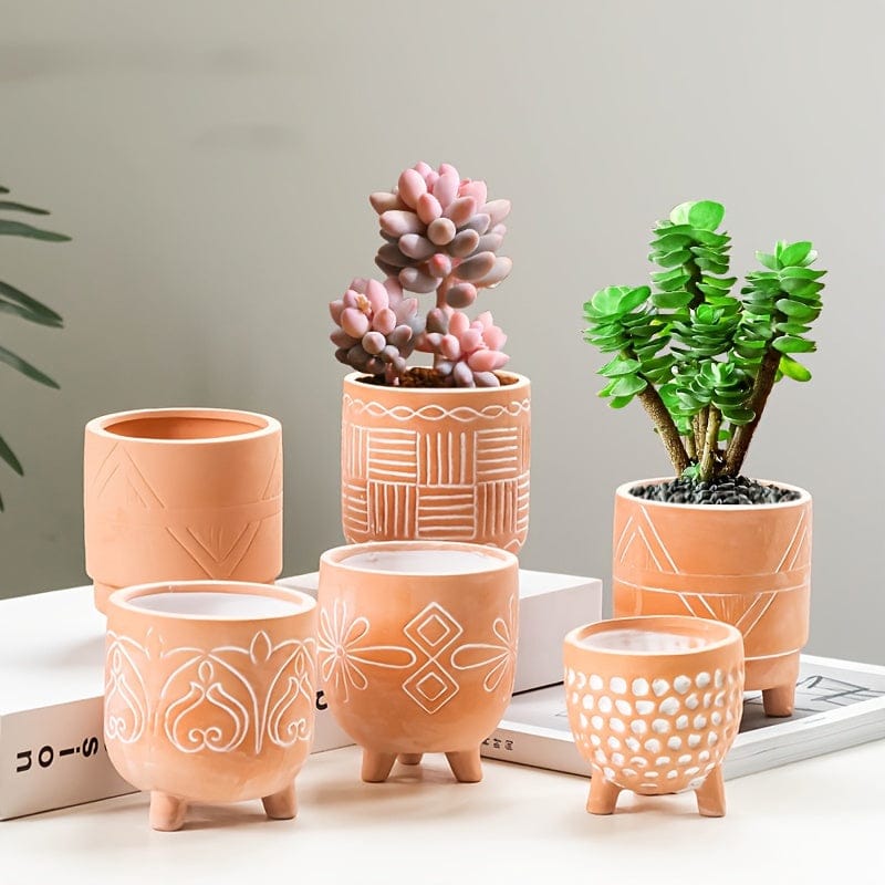 cache-pot fantaisie terre cuite