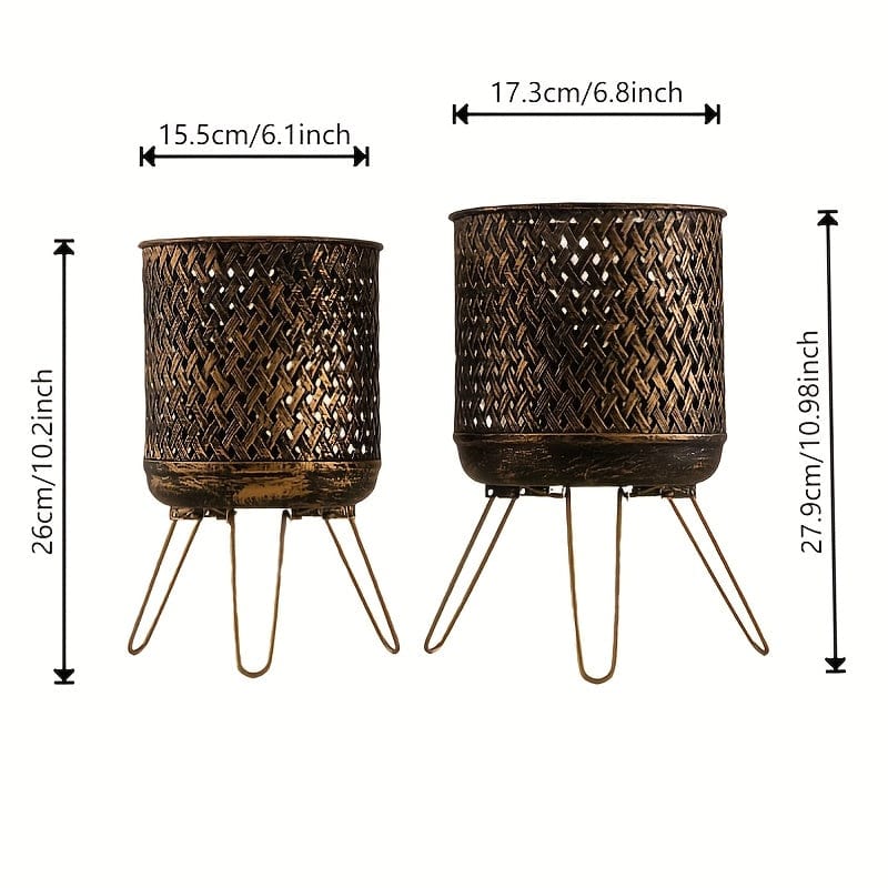 cache-pot metal sur pied