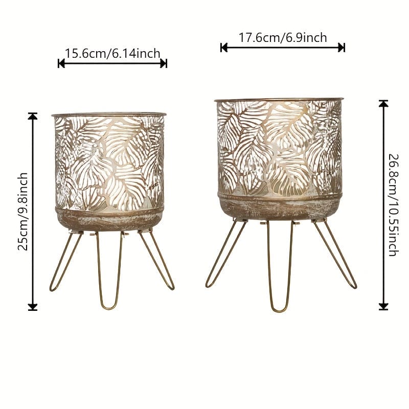 cache-pot metal sur pied