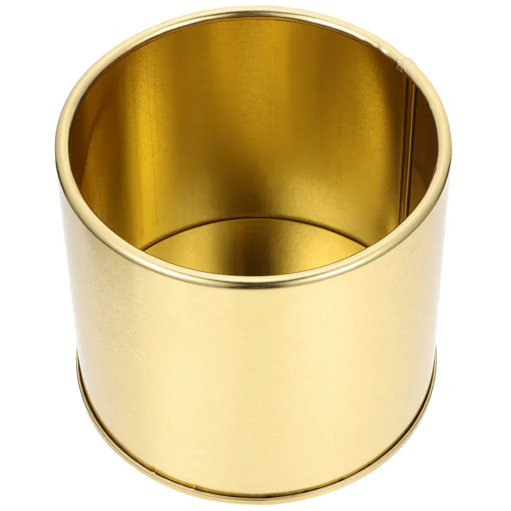 cache-pot rond doré