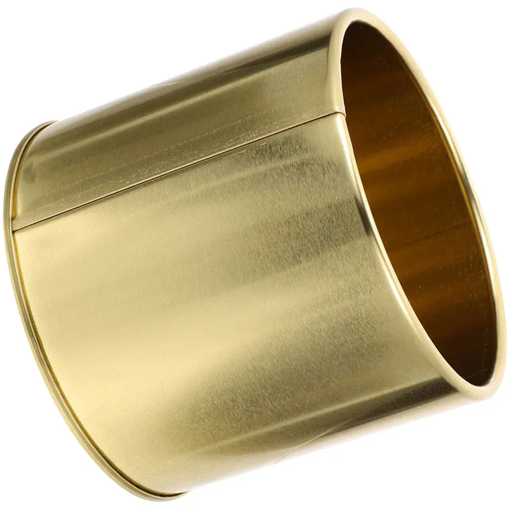 cache-pot rond doré