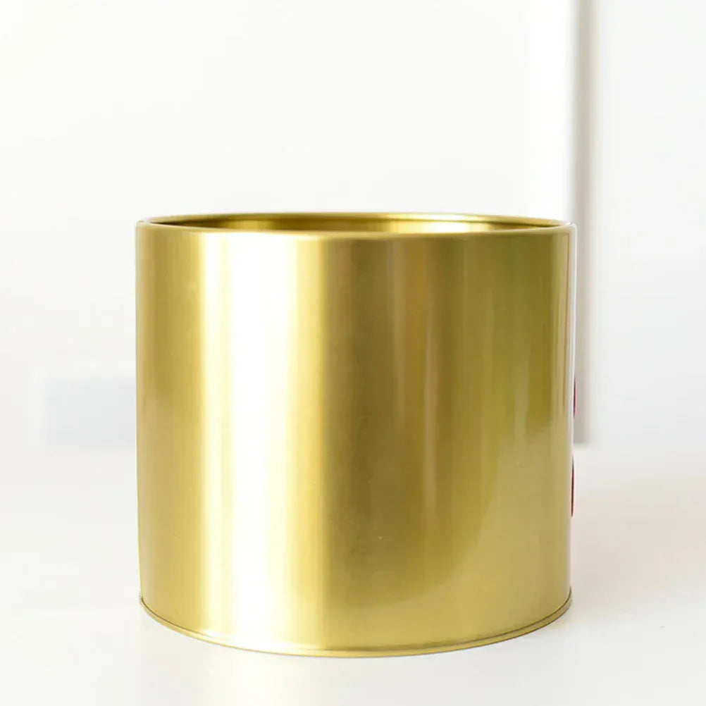 cache-pot rond doré