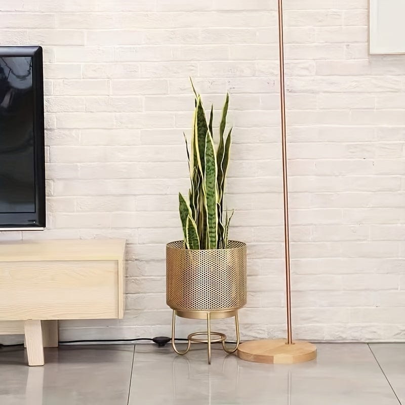 cache pot scandinave sur pied 11.81x11.81x15.75 cm