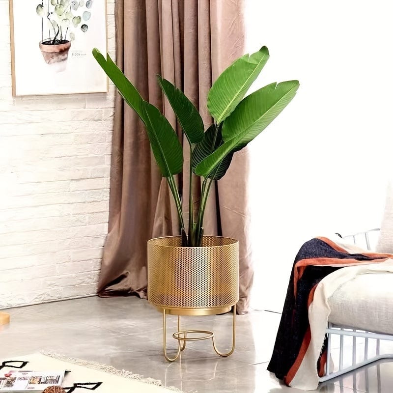 cache pot scandinave sur pied 15.75x15.75x19.69 cm