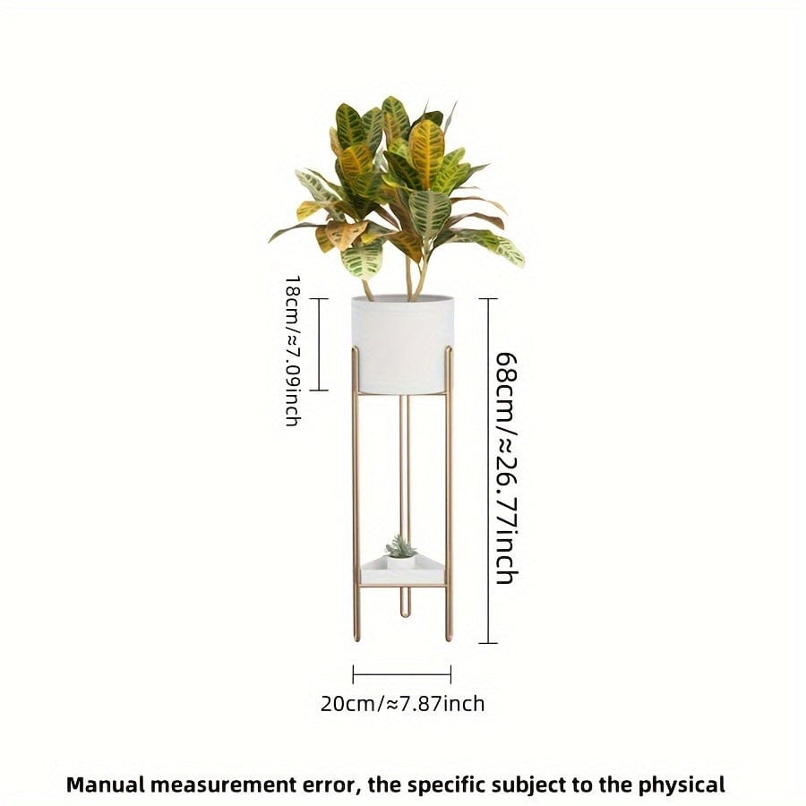 cache-pot sur pied haut blanc