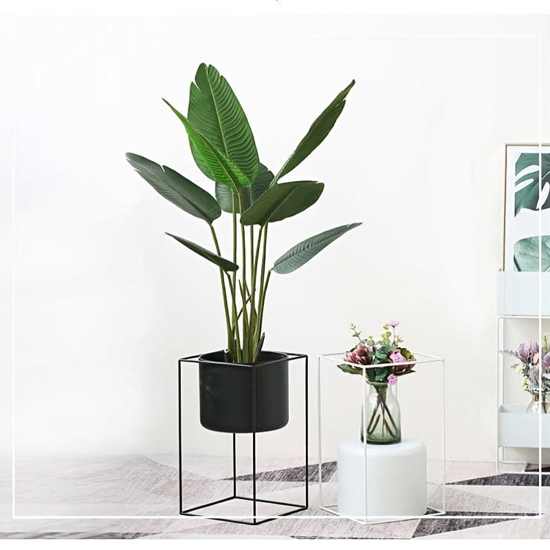 cache-pot sur pied noir