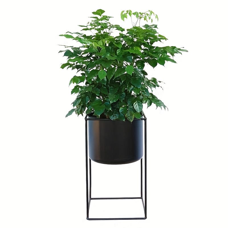 cache-pot sur pied noir