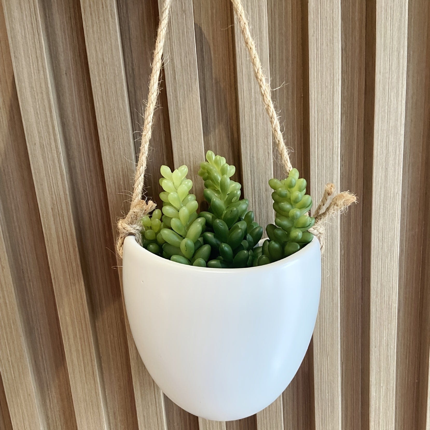 Cache pot suspendu céramique