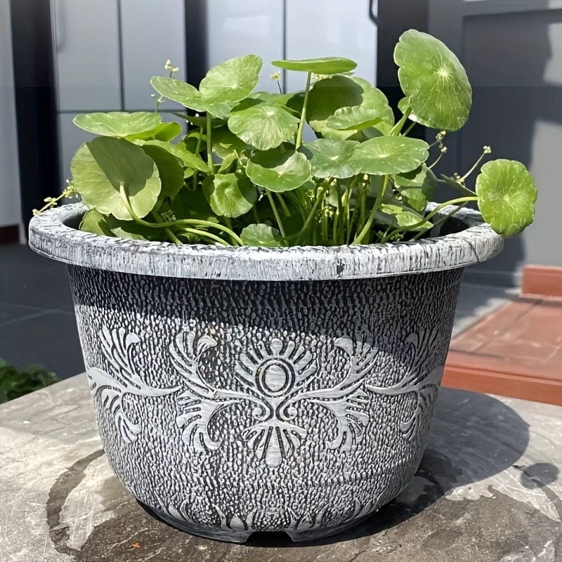 cache-pot terre cuite gris 18.02L