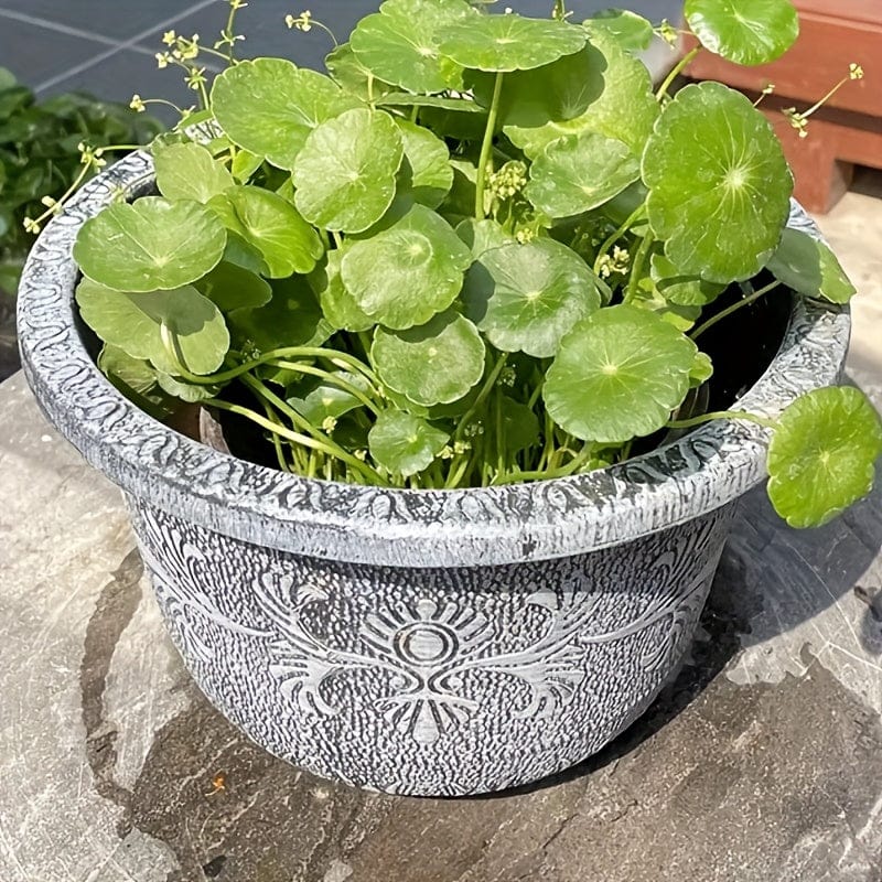 cache-pot terre cuite gris 18.02L