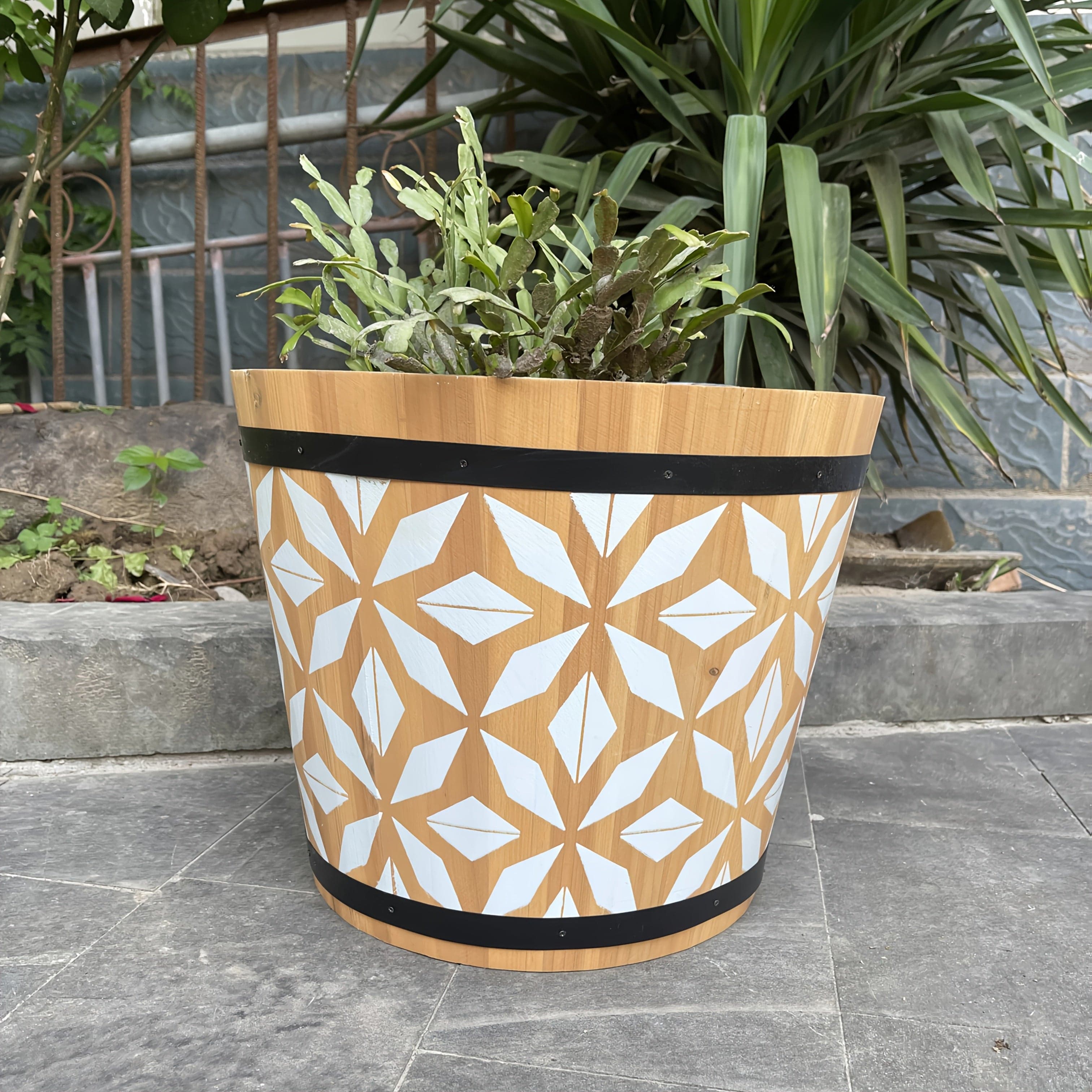 grand cache pot bois