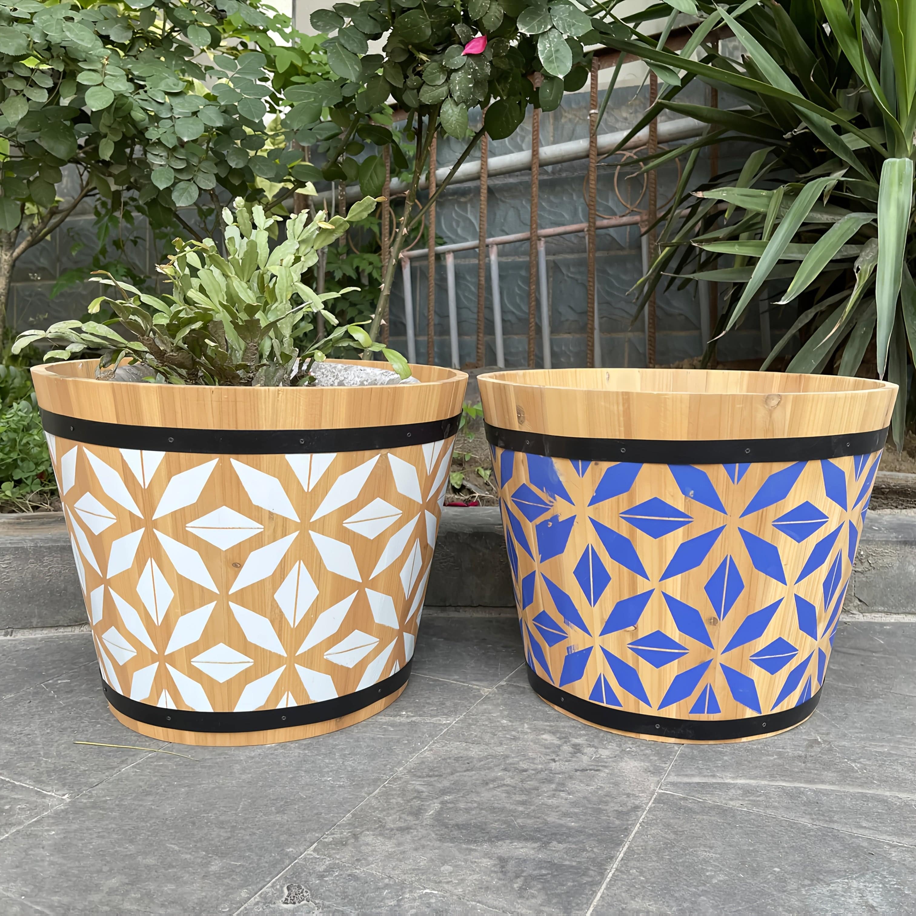 grand cache pot bois