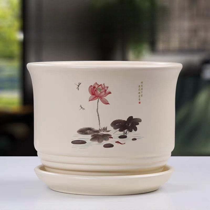 Grand cache pot ceramique interieur 1