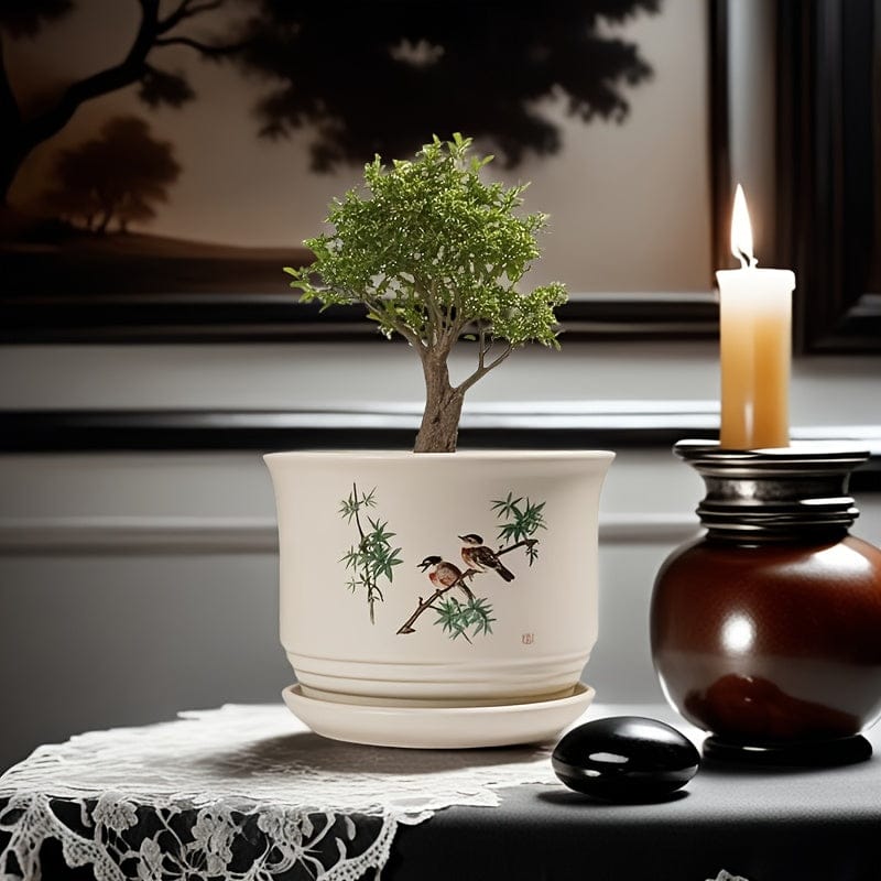 Grand cache pot ceramique interieur