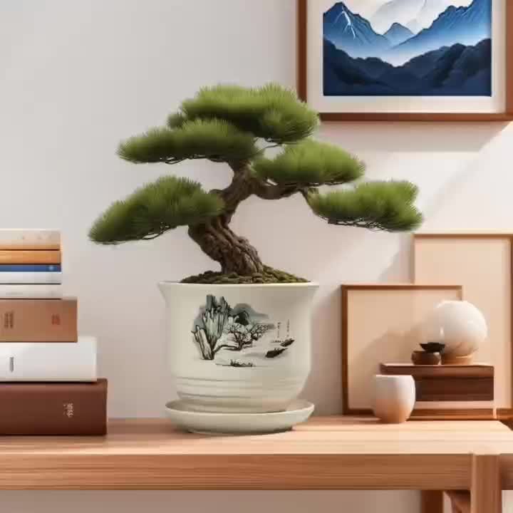 Grand cache pot ceramique interieur