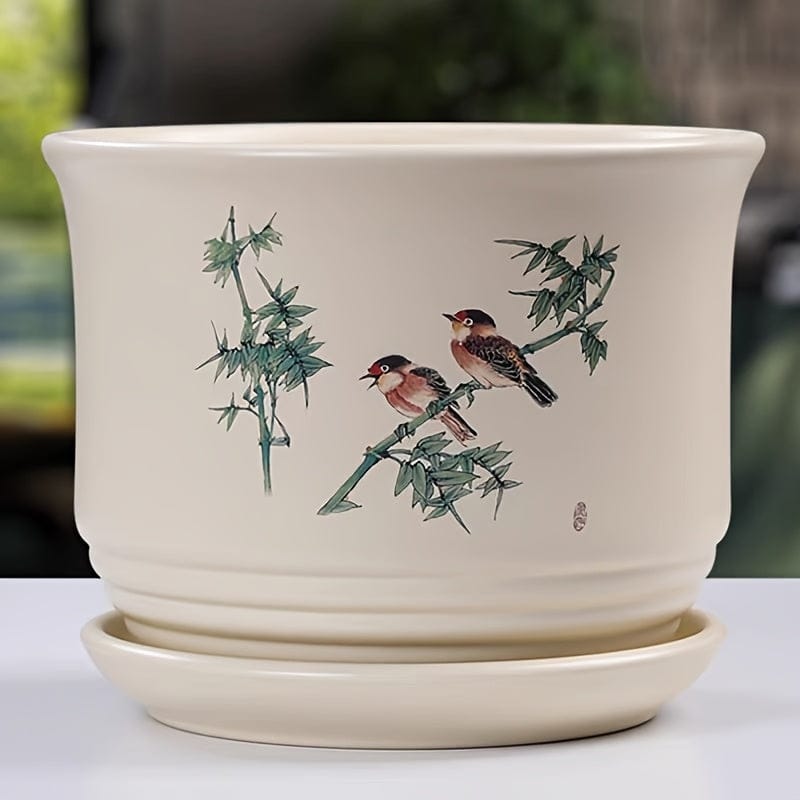 Grand cache pot ceramique interieur 2