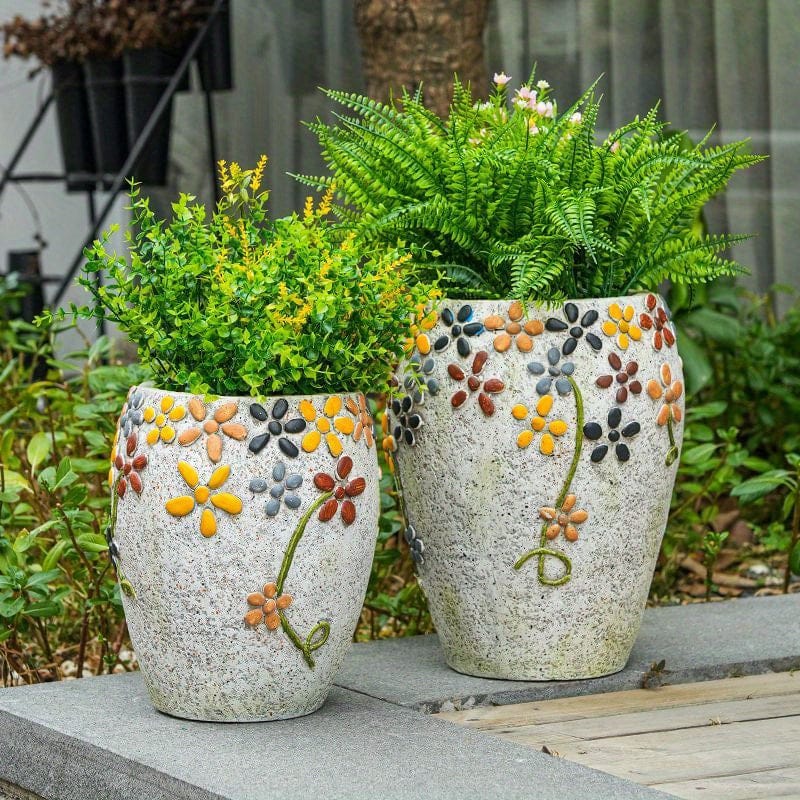 grand cache-pot terre cuite