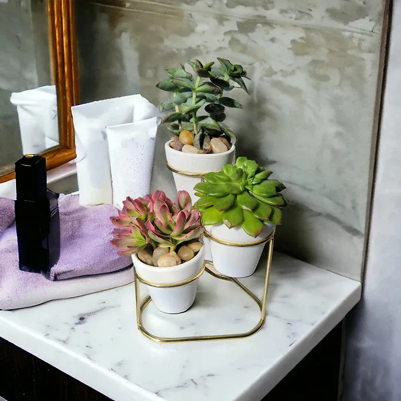 Petit cache pot céramique suspendu