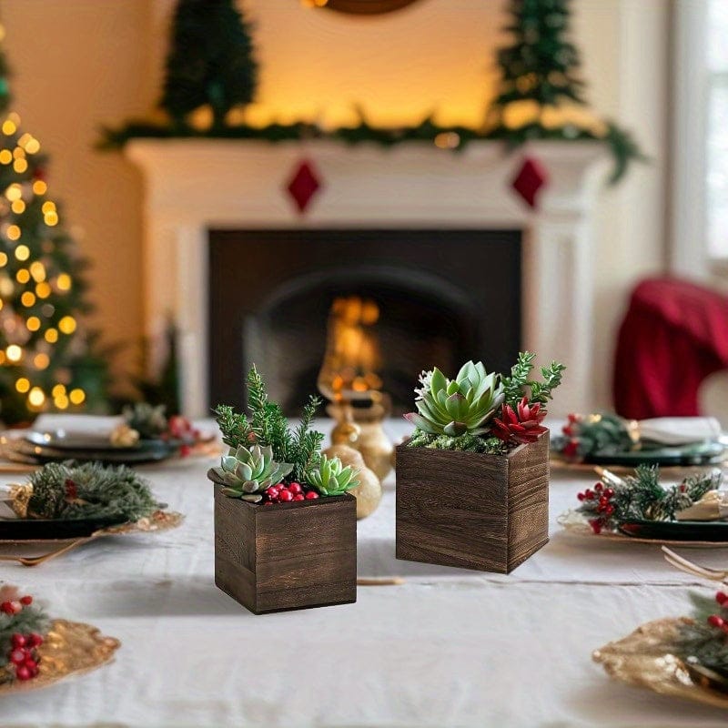 Petit cache pot en bois