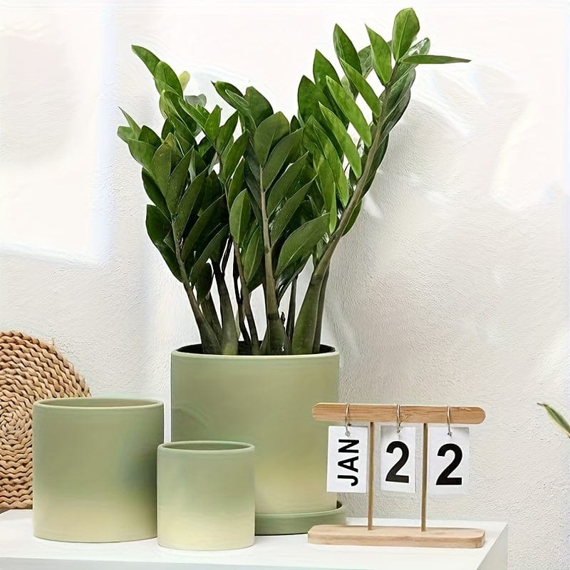 Petit cache pots ceramique vert