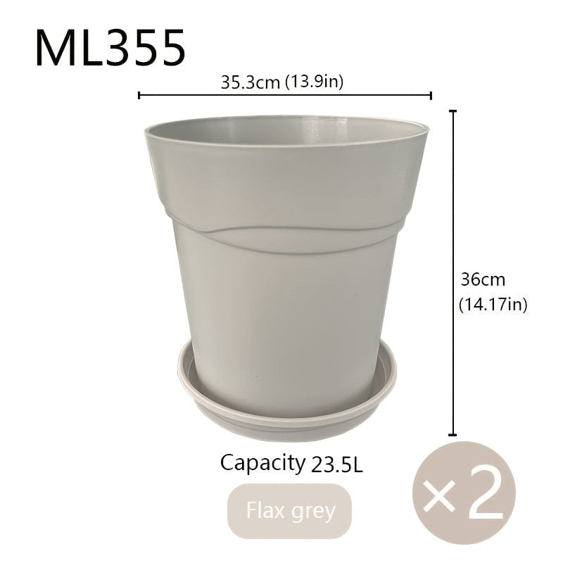 Pot en plastique pour plantes extérieur