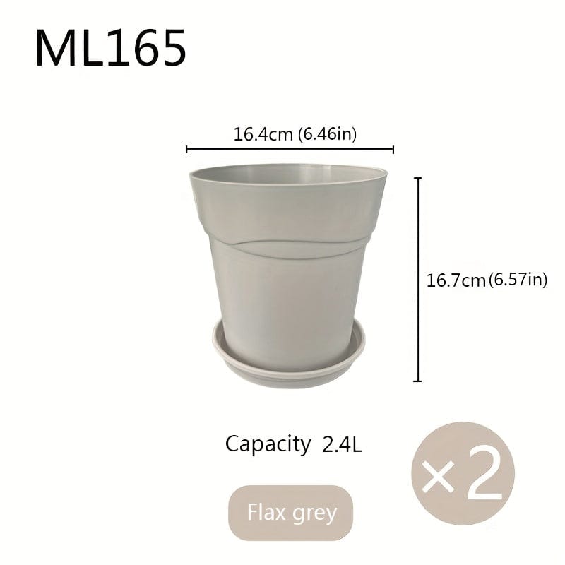 Pot en plastique pour plantes extérieur Vert clair / 16.4x16.7cm