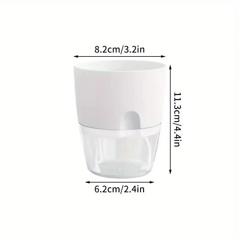 Pot en plastique transparent pour plantes