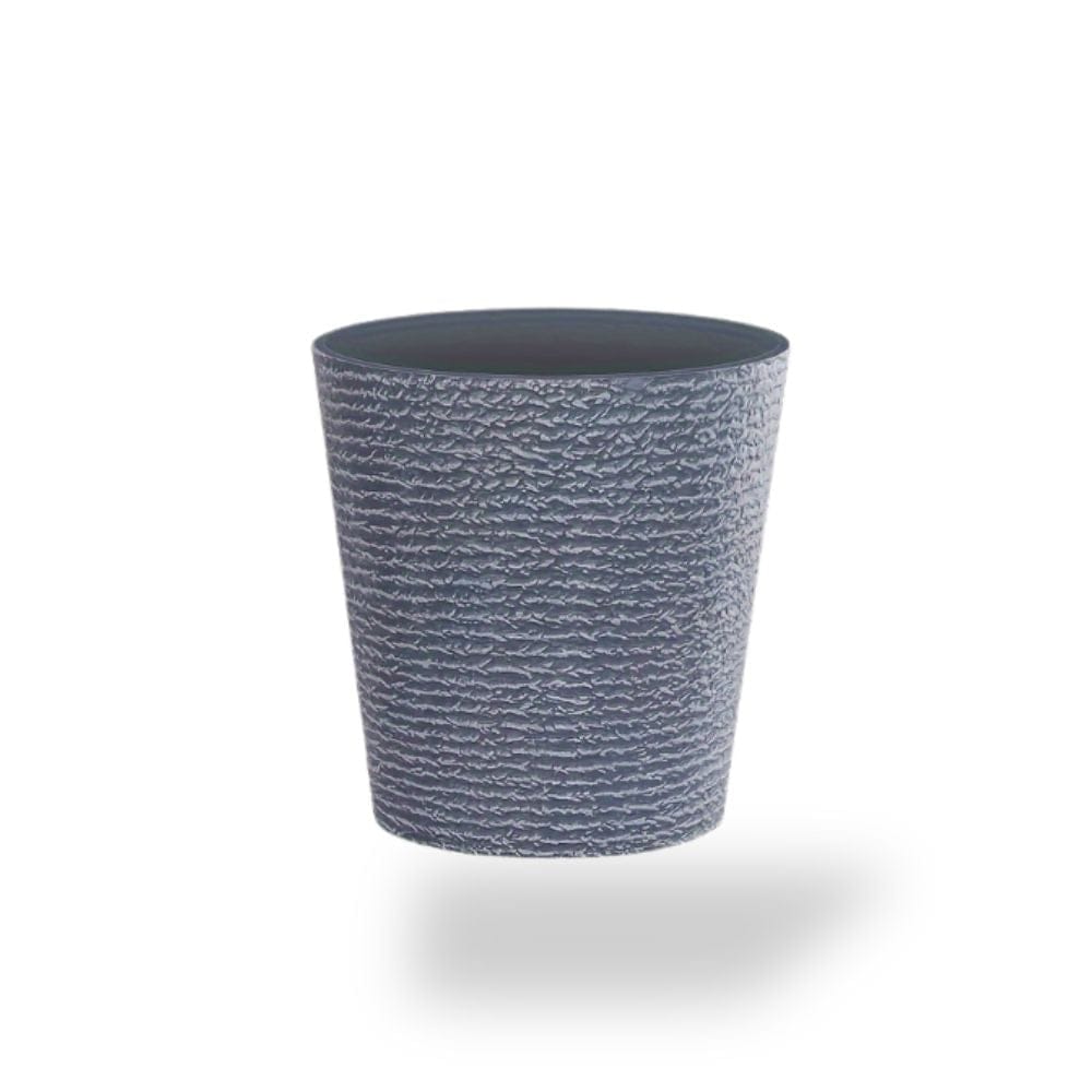 pot pour plante en plastique gris